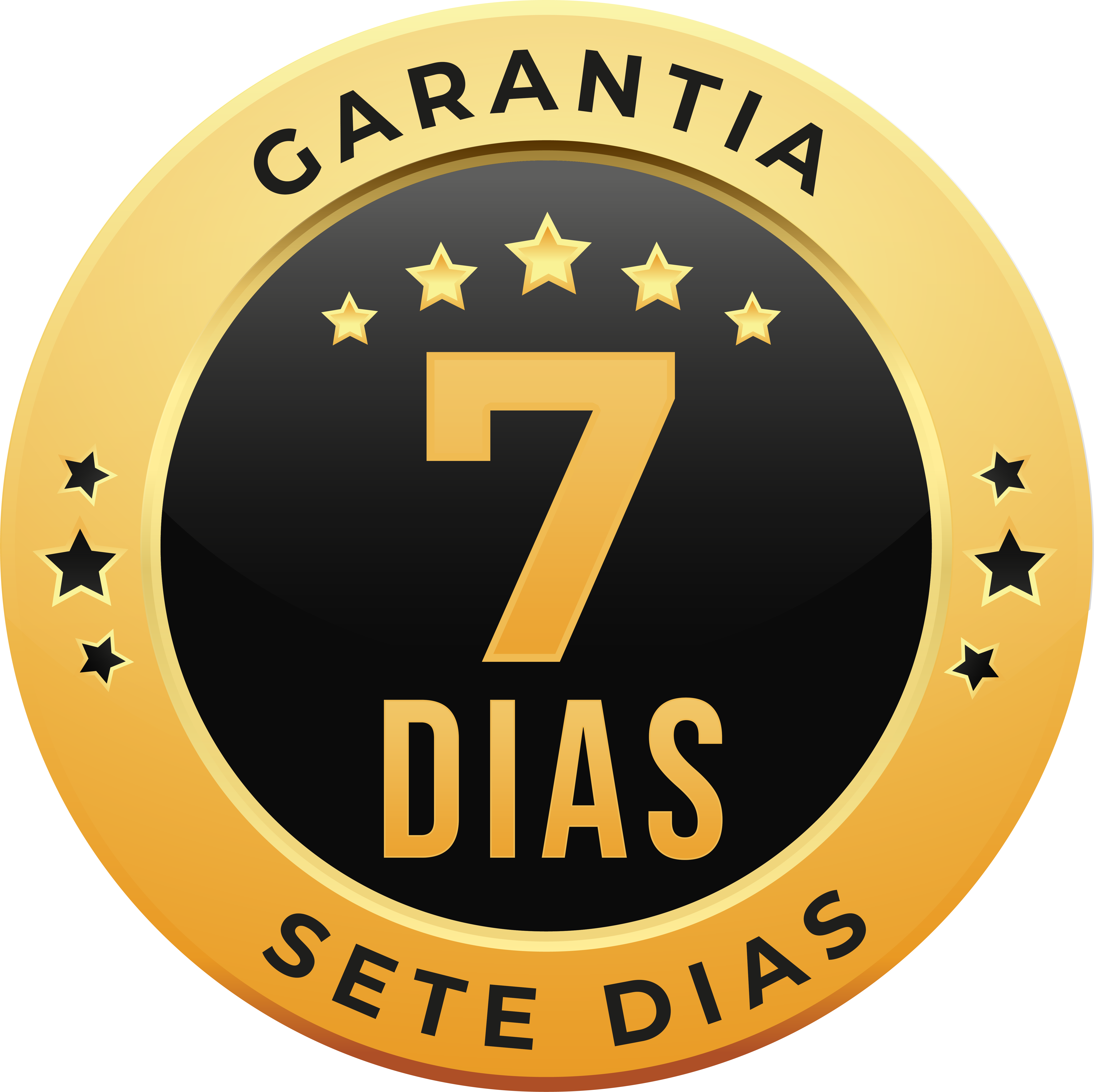 Selo de Garantia de 7 Dias PNG Transparente Sem Fundo