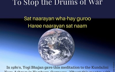 MEDITAÇÃO: Pare os Tambores da Guerra